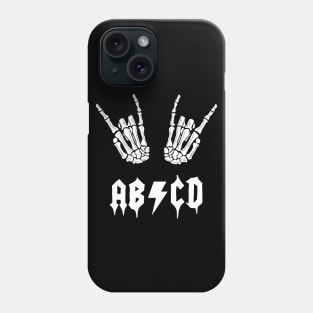 ABCD Rock & Roll Skeleton Phone Case