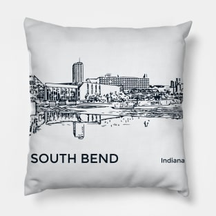 South Bend Indiana Pillow