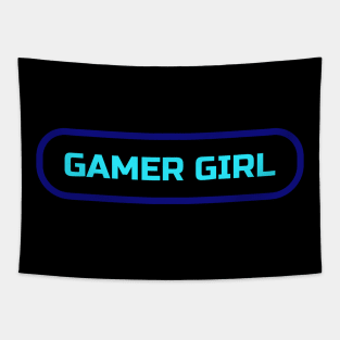 Game On, Girl! Neon Gamer Girl Tapestry