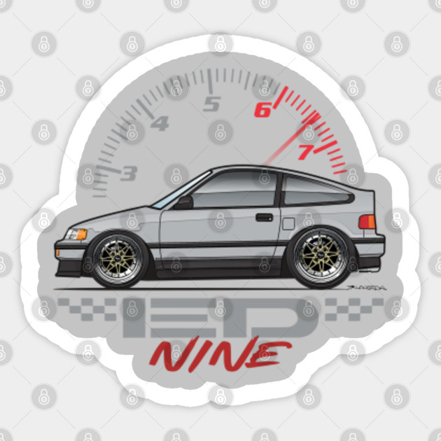 ED Nine-Blade Silver - Crx - Sticker