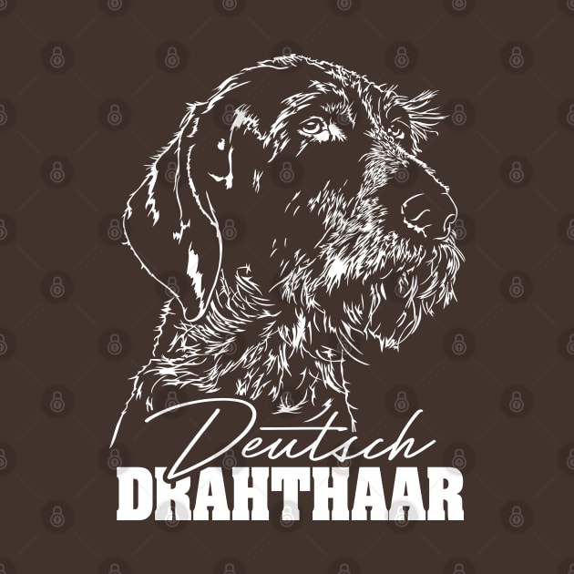 Deutsch Drahthaar dog Portrait by wilsigns