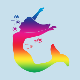 Rainbow Dancing Mermaid T-Shirt