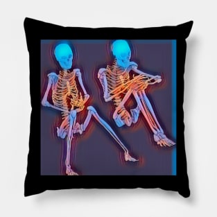 Gossiping skeletons Pillow