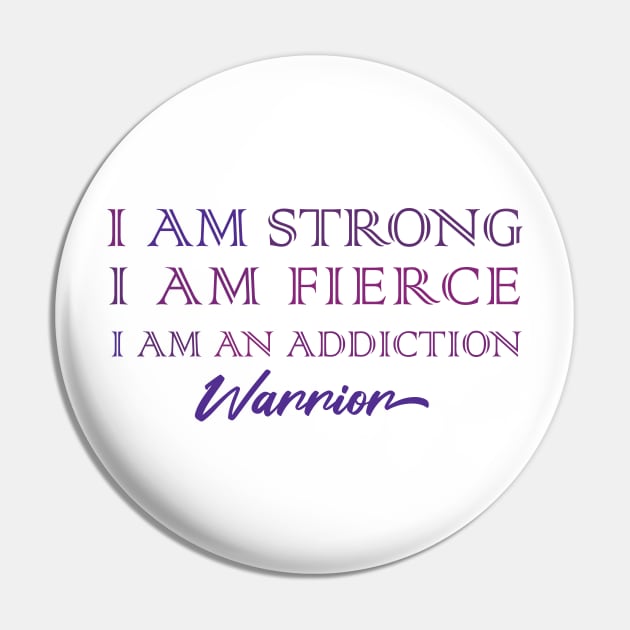 I am Strong Warrior Pin by Fibromyalgia Store