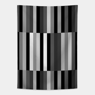 Monochrome Geometric Stripes in Blocks Tapestry