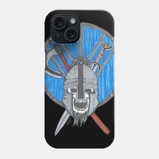 Vikings Skull - Shield and Weapons Phone Case