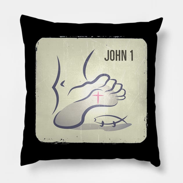 Christ answer to Darwin Pillow by Northofthepines