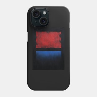 mark rothko red and blue in black Phone Case