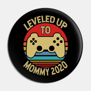 Leveled Up To Mommy Gift For Mom Pin