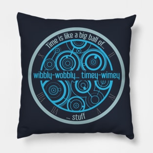 Timey-Wimey Navy Pillow