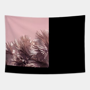 Palm trees - pink - nature photography Tapestry