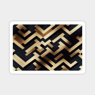 Geometric seamless pattern squares isometric Magnet