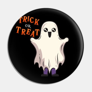 Trick or treat Funny cute Scary ghost Halloween cute scary little ghost Pin