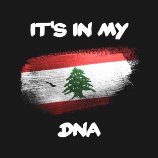 Lebanon Beirut flag DNA gift idea T-Shirt