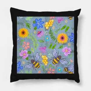 Bees and honey Pillow