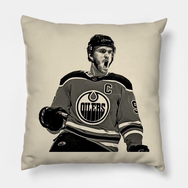 Connor McDavid Pillow by Zluenhurf