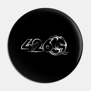 426 Hemi Hellephant Black Small Pin