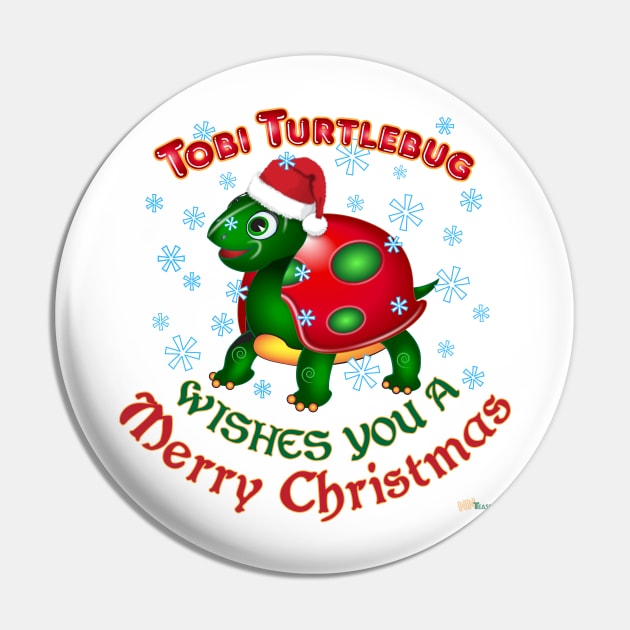 Christmas Turtle Pin by NN Tease