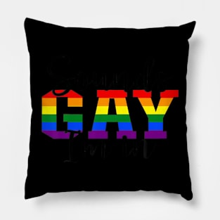 Sounds Gay Im In LGBT Pride LGBTQ Flag Gay Pride Month Pillow