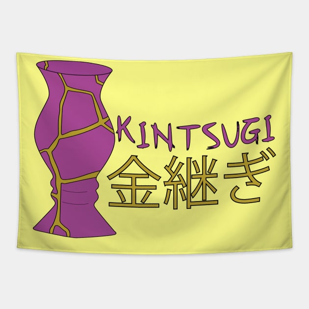 Kintsugi Kintsukuroi Tapestry by DiegoCarvalho
