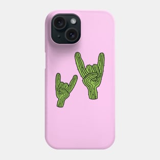 Cactus Rock Hands Phone Case