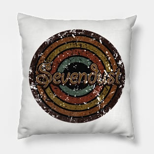 Sevendust vintage design on top Pillow