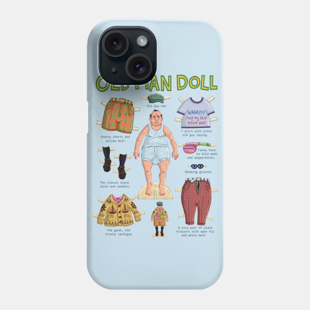 Old Man Doll Phone Case by macccc8