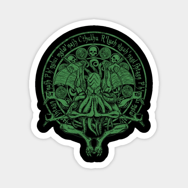 The Idol - Cthulhu Green Variant Magnet by APSketches