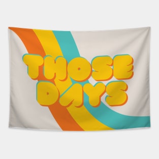 Those Days - Vintage Seventies Inspired Design Tapestry