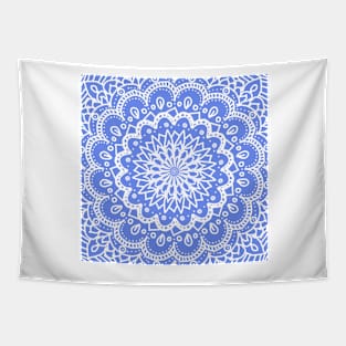 French Blue Mandala Tapestry