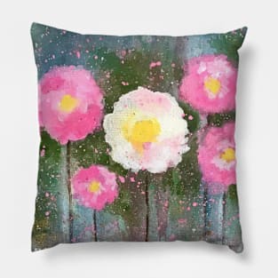 Pink Poppies Pillow