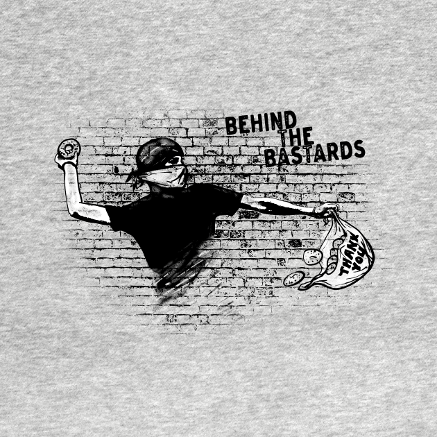 Disover Throwing Bagels - Behind The Bastards - T-Shirt