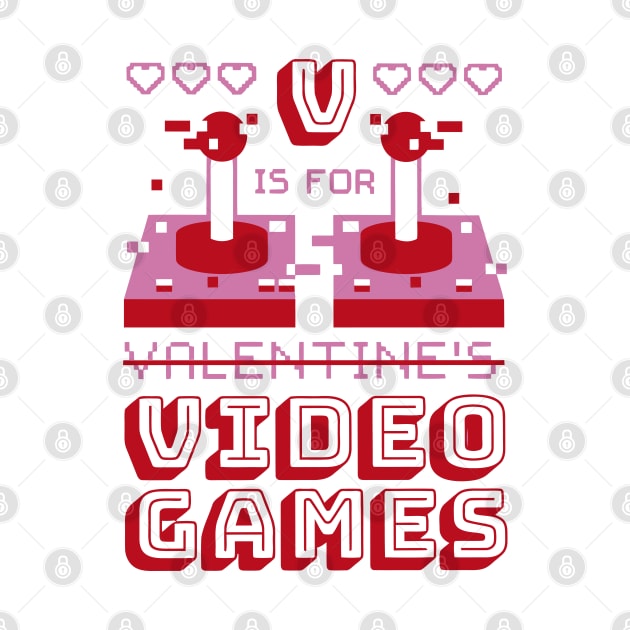 V is for Video games pixel art by XYDstore