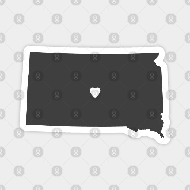 South Dakota Love Magnet by juniperandspruce