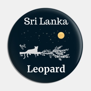 Sri Lanka Leopard At Night Pin