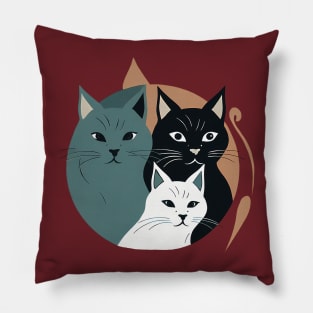 Cat family Pillow