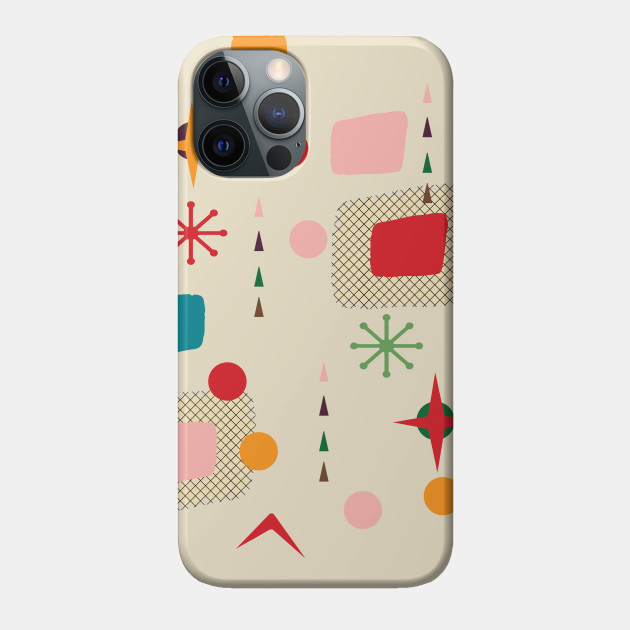 50s atomic pattern - Atomic Pattern - Phone Case | TeePublic