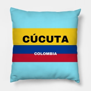 Cúcuta City in Colombian Flag Pillow