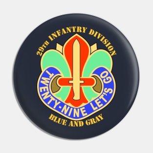 29th Infantry Division Pin