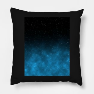 Teal Galaxy Pillow