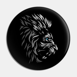 Tribal profile lion Pin