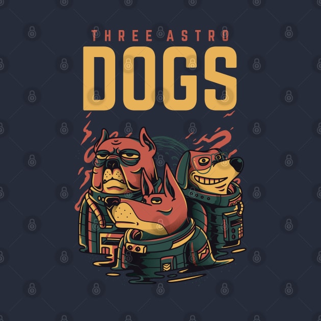 Three astro dogs by Stellart