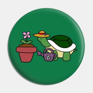 Gardener Turtle Pin