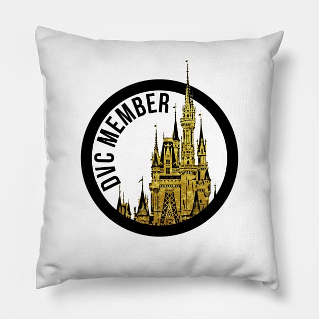 DVC Member Magic Castle Gold Pillow by FandomTrading