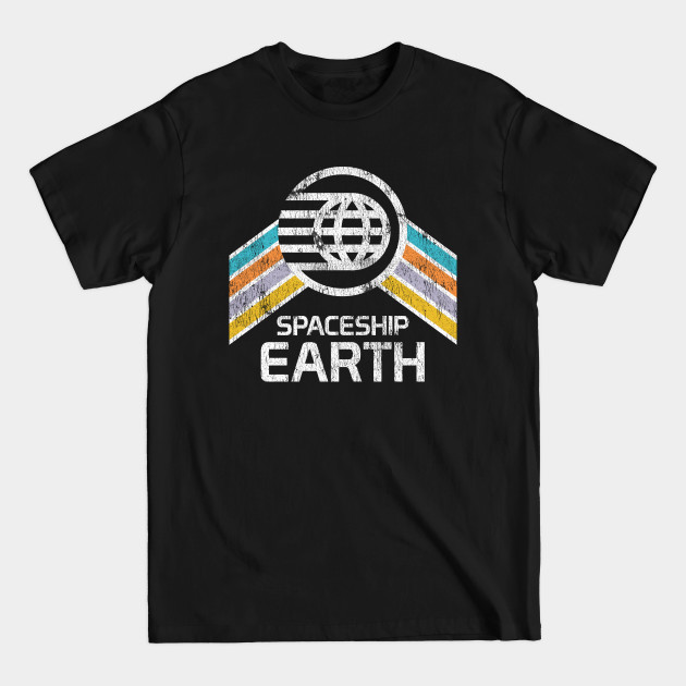 Spaceship Earth Vintage Distressed Design - Spaceship Earth - T-Shirt