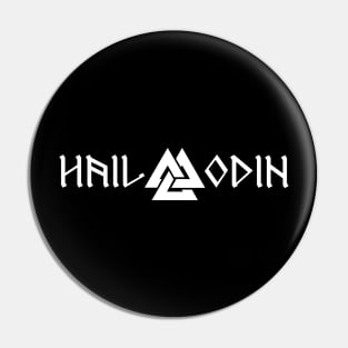 Hail Odin - Valknut Pin