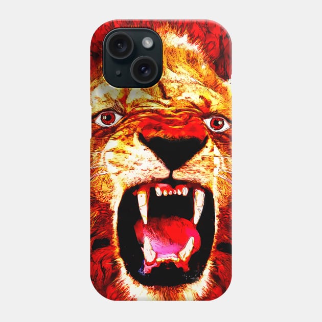 Lion very dangerous Phone Case by UMF - Fwo Faces Frog