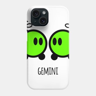 Horoscope - Cute zodiac – Gemini (white) Phone Case