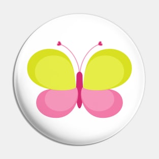 Purple and Green Butterfly Pin