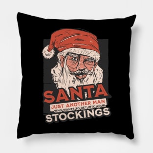Funny Santa Parody Feminist Parody Pillow